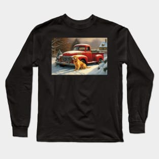 Red Truck Christmas Long Sleeve T-Shirt